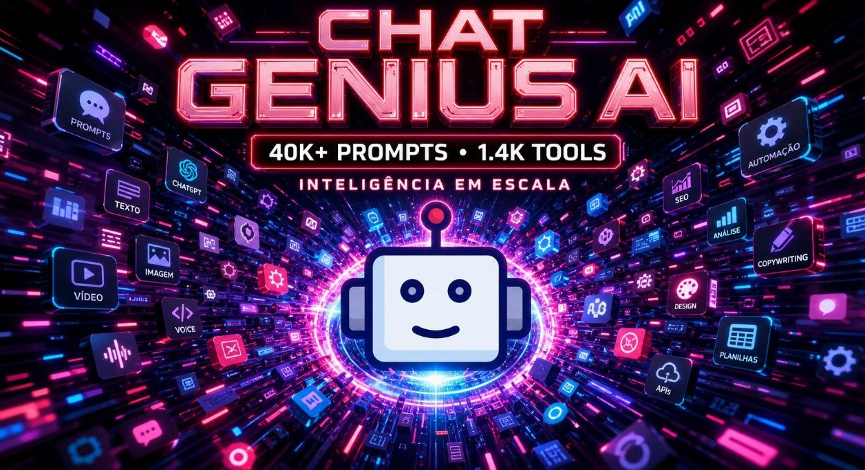 🤖💎 CHAT GENIUS AI – 40K+ PROMPTS + 1.4K+ AI TOOLS (PACK COMPLETO) 💎🤖